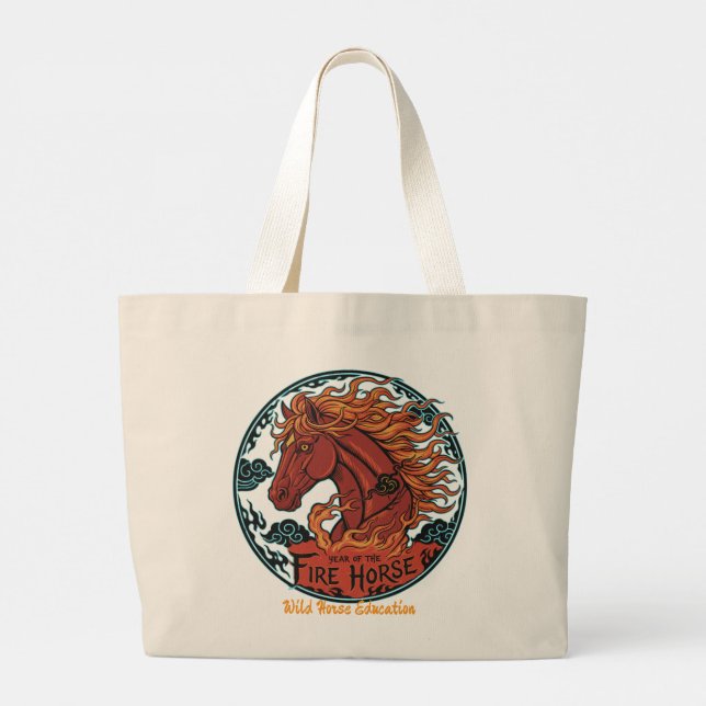 Year of the Fire Horse Tote Bag (Dos)