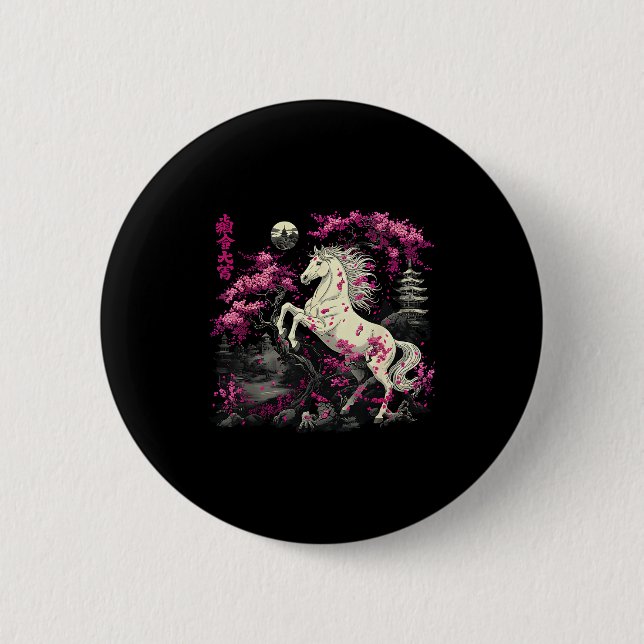 Year Of The Horse 2026 Chinese  Button (Vorderseite)