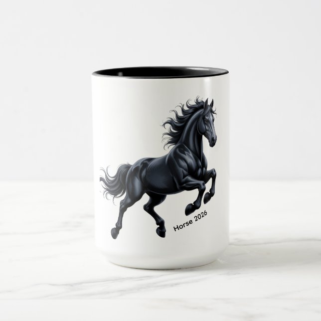 Year of the Horse 2026 Tasse (Zentrum)