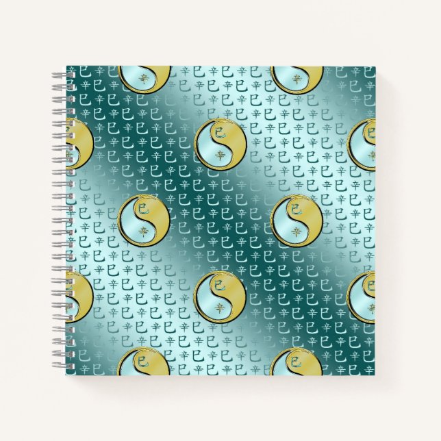 Year of the Metal Snake Notizbuch (Vorderseite)