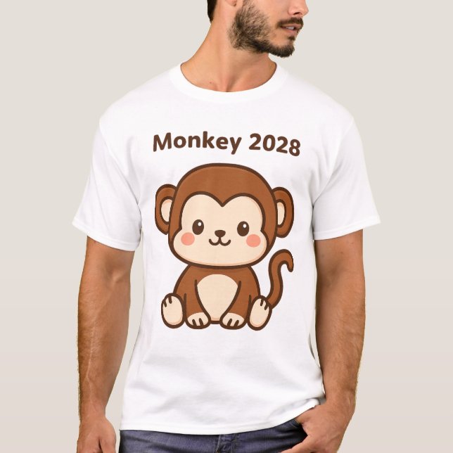 Year of the Monkey 2028 T-Shirt (Vorderseite)