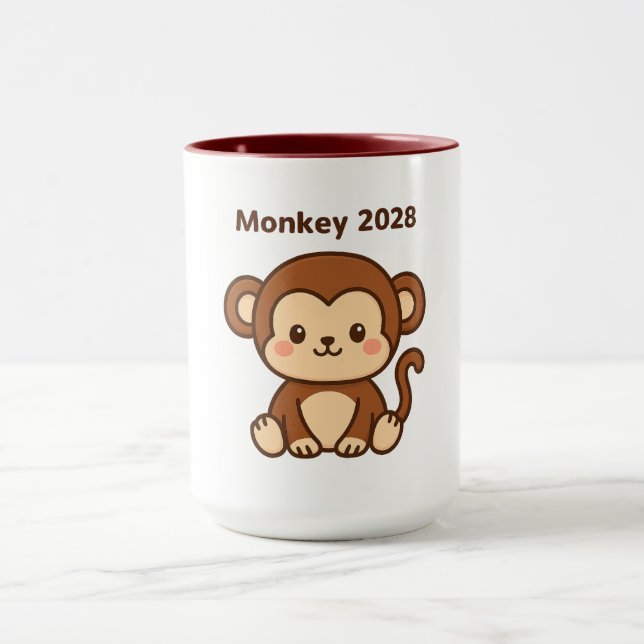 Year of the Monkey 2028 Tasse (Zentrum)
