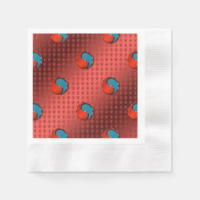 Year of the Water Tiger  Serviette (Vorderseite)