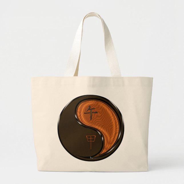 Year of the Wood Horse Jumbo Stoffbeutel (Vorne)