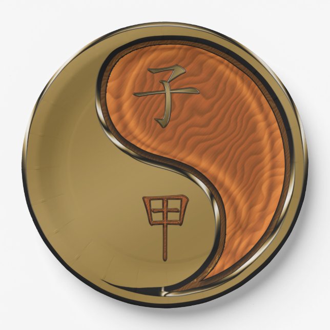 Year of the Wood Rat Pappteller (Vorderseite)