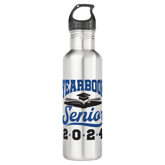 Yearbook Senior 2024 Edelstahlflasche (Vorderseite)