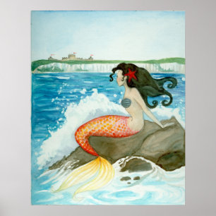 Yearning Litlle Mermaid ART PRINT Poster
