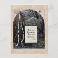 Yeats "Das gestohlene Kind" viktorianische Postkar