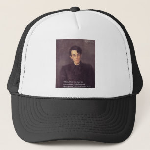 Yeats "Denke Weit" Weisheitszitate Geschenke & Kar Truckerkappe