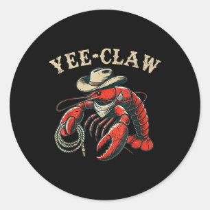 Yeclaw Funny Crawfish Cajun Seafood Festival Runder Aufkleber