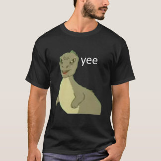 Yee dinosaur maym ^ (version 1, video quality, whi T-Shirt