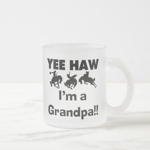 Yee Haw bin ich ein Großvater-T - Shirts und Mattglastasse