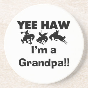 Yee Haw bin ich ein Großvater-T - Shirts und Sandstein Untersetzer