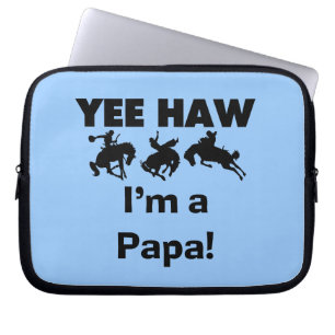 Yee Haw I bin Papa-T - Shirt und GIfts Laptopschutzhülle