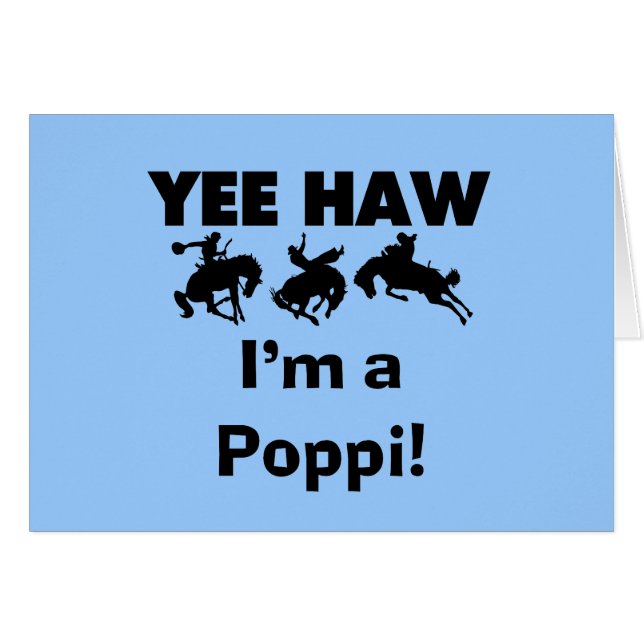 Yee Haw Je suis un Poppi T-shirts et cadeaux (Devant Horizontal)