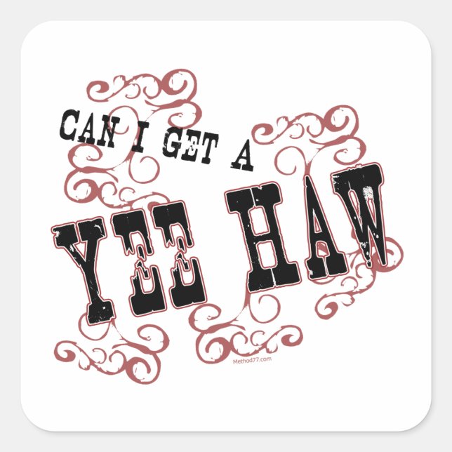 Yee Haw Stickers (Vorderseite)