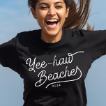 Yee-haw Strände Custom Matching Vacation T - Shirt<br><div class="desc">Ja-Hau-Strände! Bewirb den böhmischen Bösen in dir! Frühlingspause und Girl-Trips sind callin', und deine Squad antwortet' in passendem Bohotown Stil! Diese T-Shirts sind garantiert, Köpfe zu drehen und zu lachen. Geh voran, würfle die Melodien, jage die Sonne und sage "howdy!" zu jedem Abenteuer mit einem boho-fabelhaften Grin. ✌️ Passen Sie...</div>