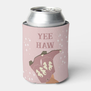 Yee Haw Western Rodeo Cowboy Boots Blush Pink Dosenkühler