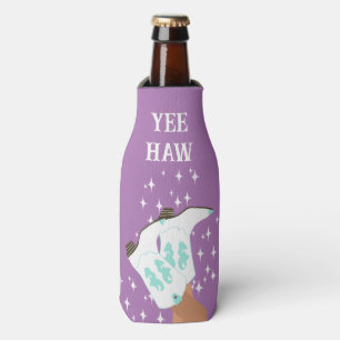 Yee Haw Western Rodeo Cowboy Boots Lilac Flaschenkühler
