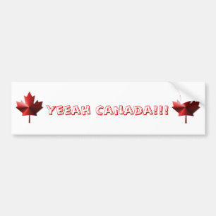 Yeeah Canada Flag Mapfelleaf Autoaufkleber