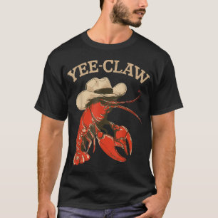 Yeeclaw Western Cowboy Crawfish Boulevard Sommer T-Shirt
