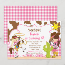 Yeehaw Cowgirl Western Birthday Party