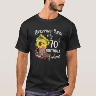 Yeehaw tritt in mein 70. Geburtstagskuchen Coun ei T-Shirt