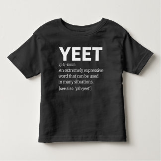 Yeet Definition Black Kleinkind T-shirt