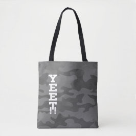 Yeet Slate Gray Stealth Camouflage Tote Bag Tasche
