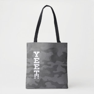 Yeet Slate Gray Stealth Camouflage Tote Bag Tasche