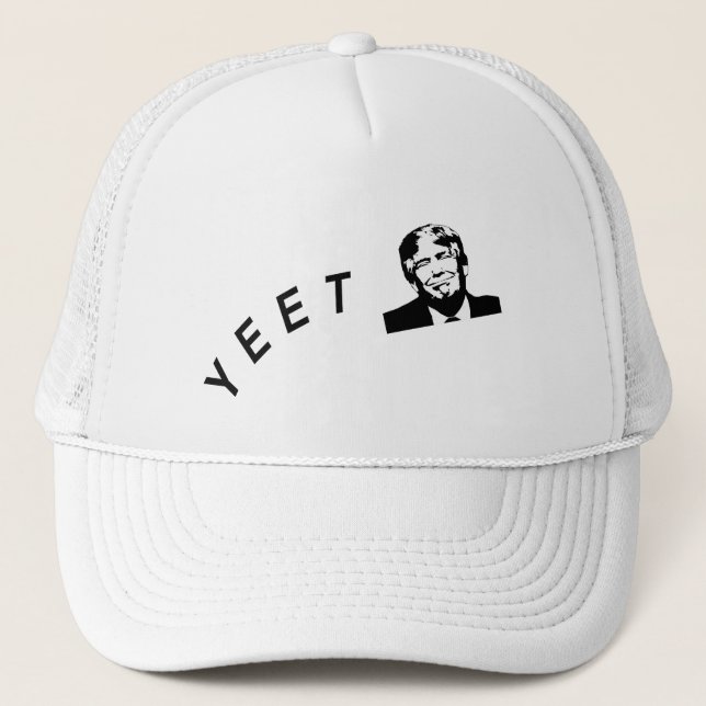 Yeet Trump Funny 2020 Wahl Anti-Trump Truckerkappe (Vorderseite)