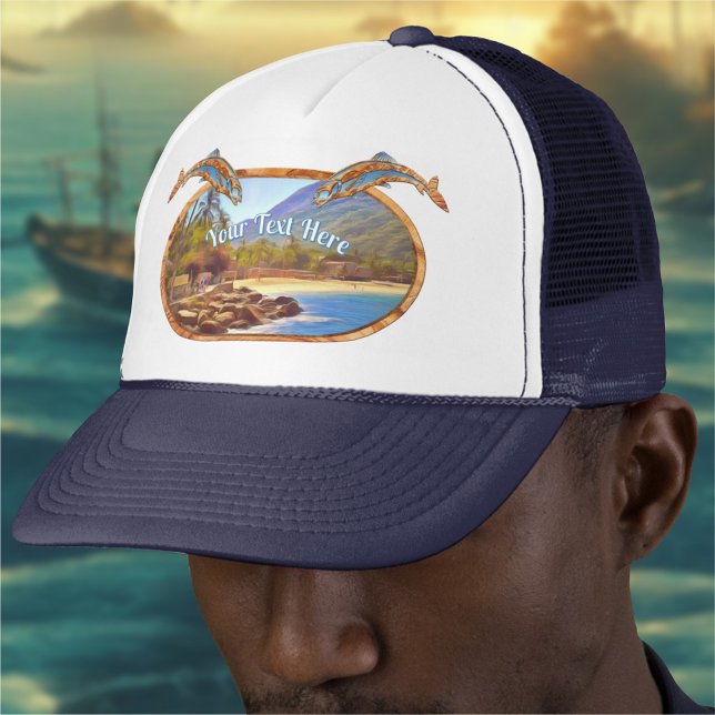 Yelapa Beach Fishing 761 Truckerkappe (Von Creator hochgeladen)