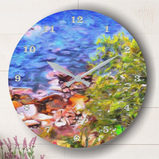 Yelapa Landschaftlich Path View 0819 Große Wanduhr (Von Creator hochgeladen)