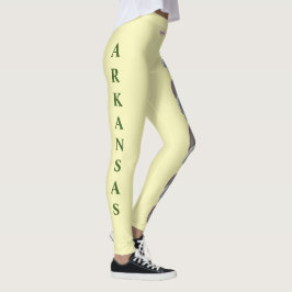 Yello Arkansas Staat Blume Apple Blossom Leggings