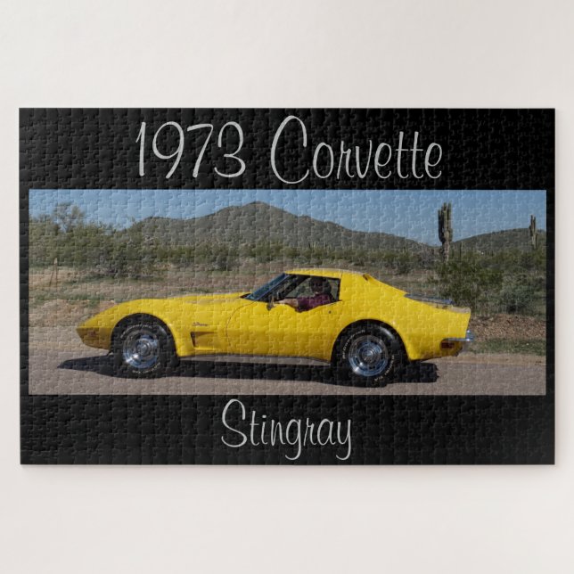 Yellow 1973 Corvette Stingray Designer (Horizontal)