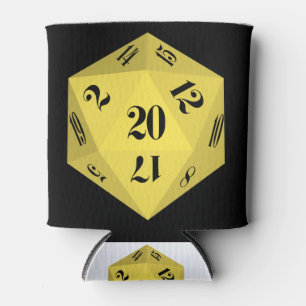 Yellow-20-Sided-Dice Dosenkühler