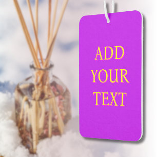 Yellow 3D Magazine Moderner Name   Trendy Cool Lil Autolufterfrischer
