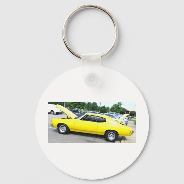 Yellow '72 Chevelle Schlüsselanhänger (Vorderseite)