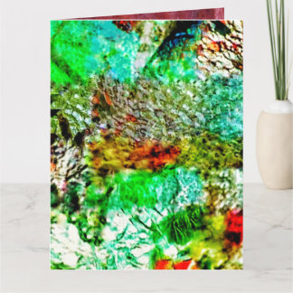 Yellow abstract Folded Greeting Card,Mild yellow Karte