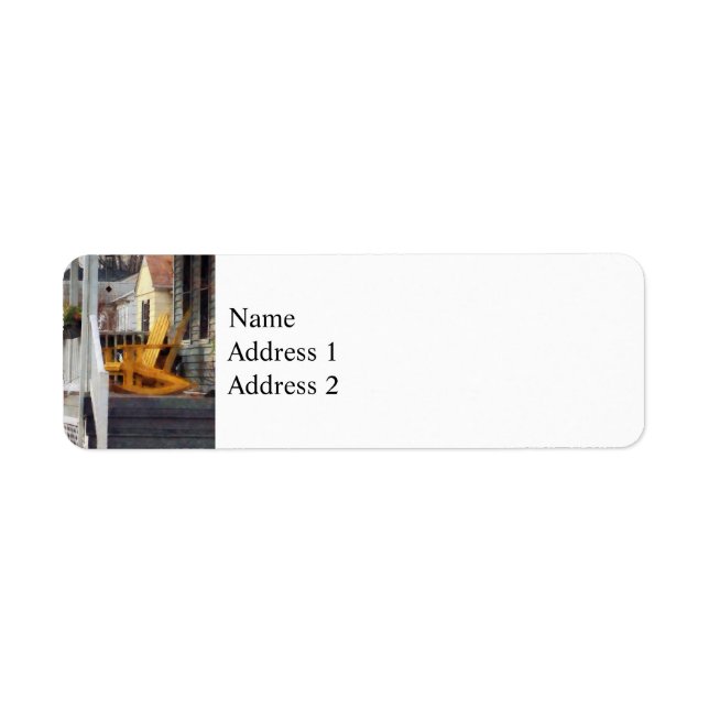 Yellow Adirondack Rocking Chairs (Vorne)
