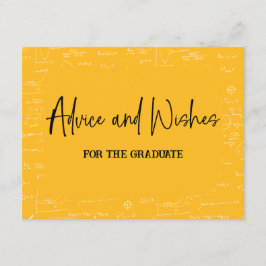 Yellow Advice and Wishes for the Graduate Begleitkarte