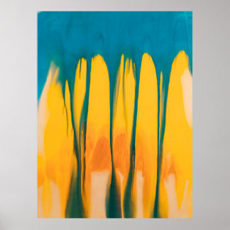 YELLOW AND BLUE APPAREL POSTER