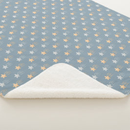 Yellow and Blue Fallstars Baby Boy Sherpadecke