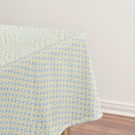Yellow and Blue Tile Pattern Tablecloth Tischdecke