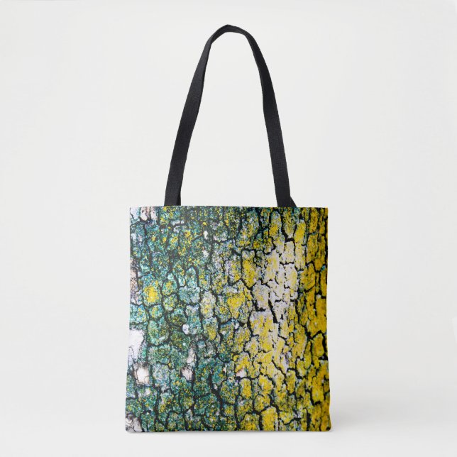 Yellow and Green Abstract Tasche (Vorderseite)