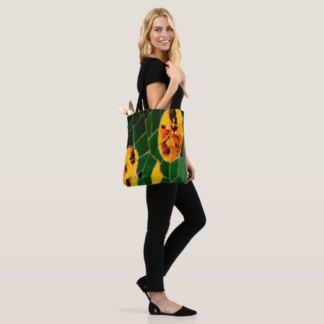 Yellow and Green Floral Tasche (Am Model)