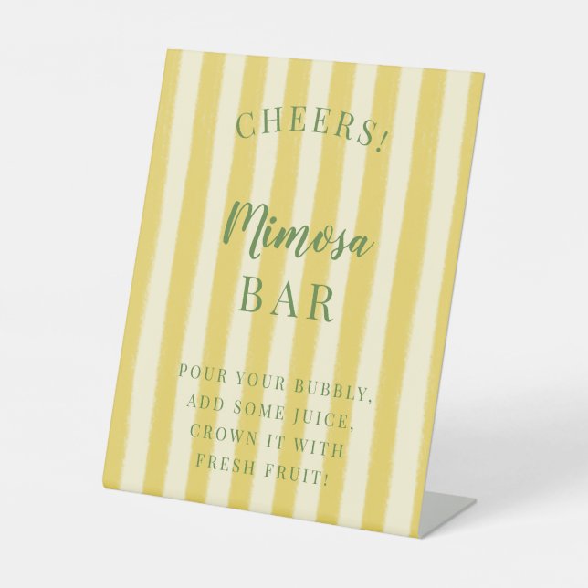 Yellow and Green Summer Bachelorette Sockelschild (Vorderseite)