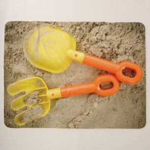 Yellow and Orange Sand Toys Beach Art Sherpadecke