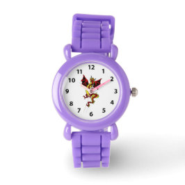 Yellow and Red Dragon Watch Armbanduhr
