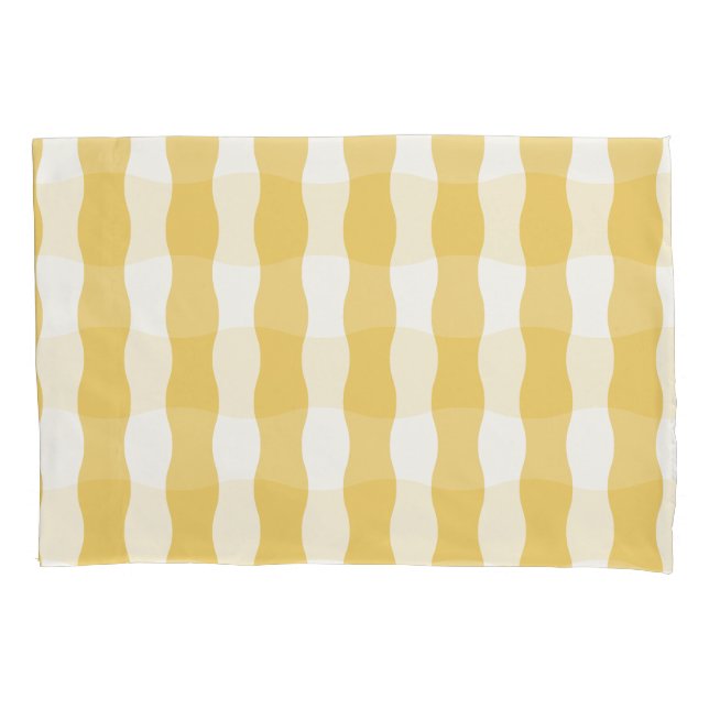 Yellow and White Cozy Kissenbezug (Vorderseite)